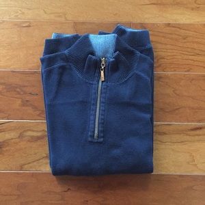 Tommy Bahama Blue Quarter Zip Sweater